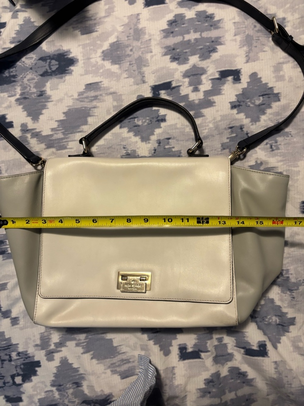 Kate Spade Large Laurel Magnolia Trapeze Satchel - Picture 13 of 16